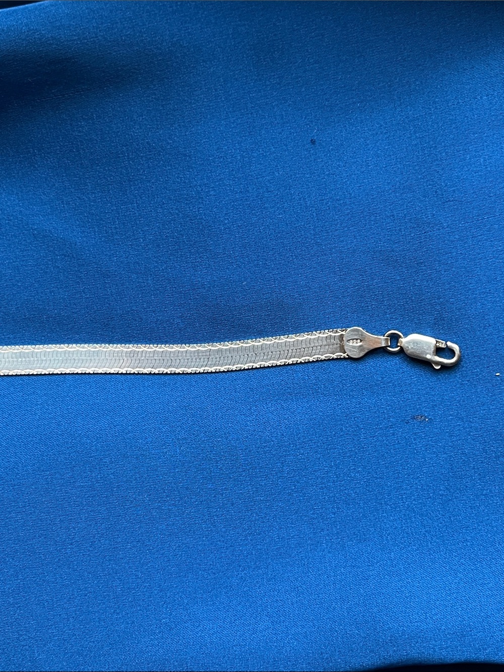 Sterling Silver Italian Herringbone Bracelet